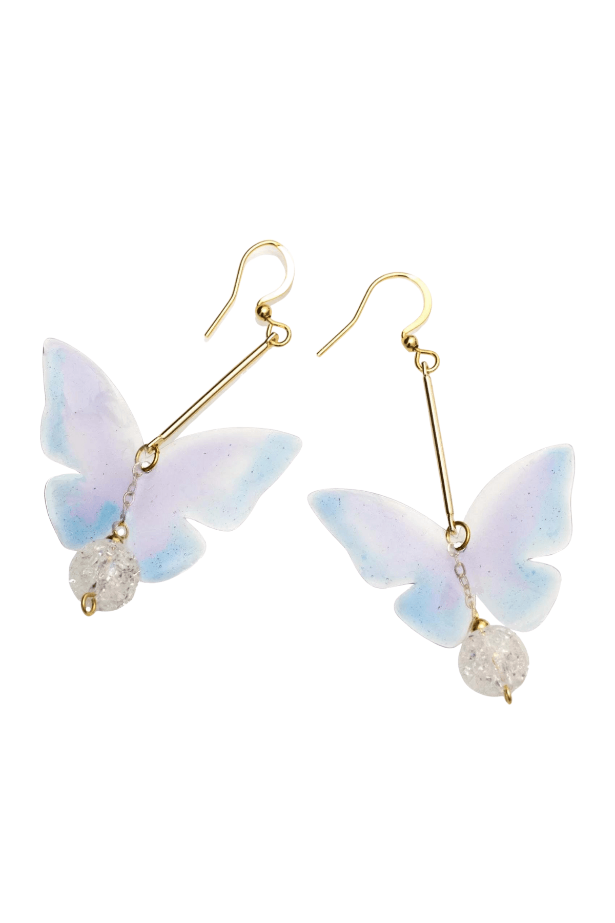 Butterfly Crystal Drop Earrings