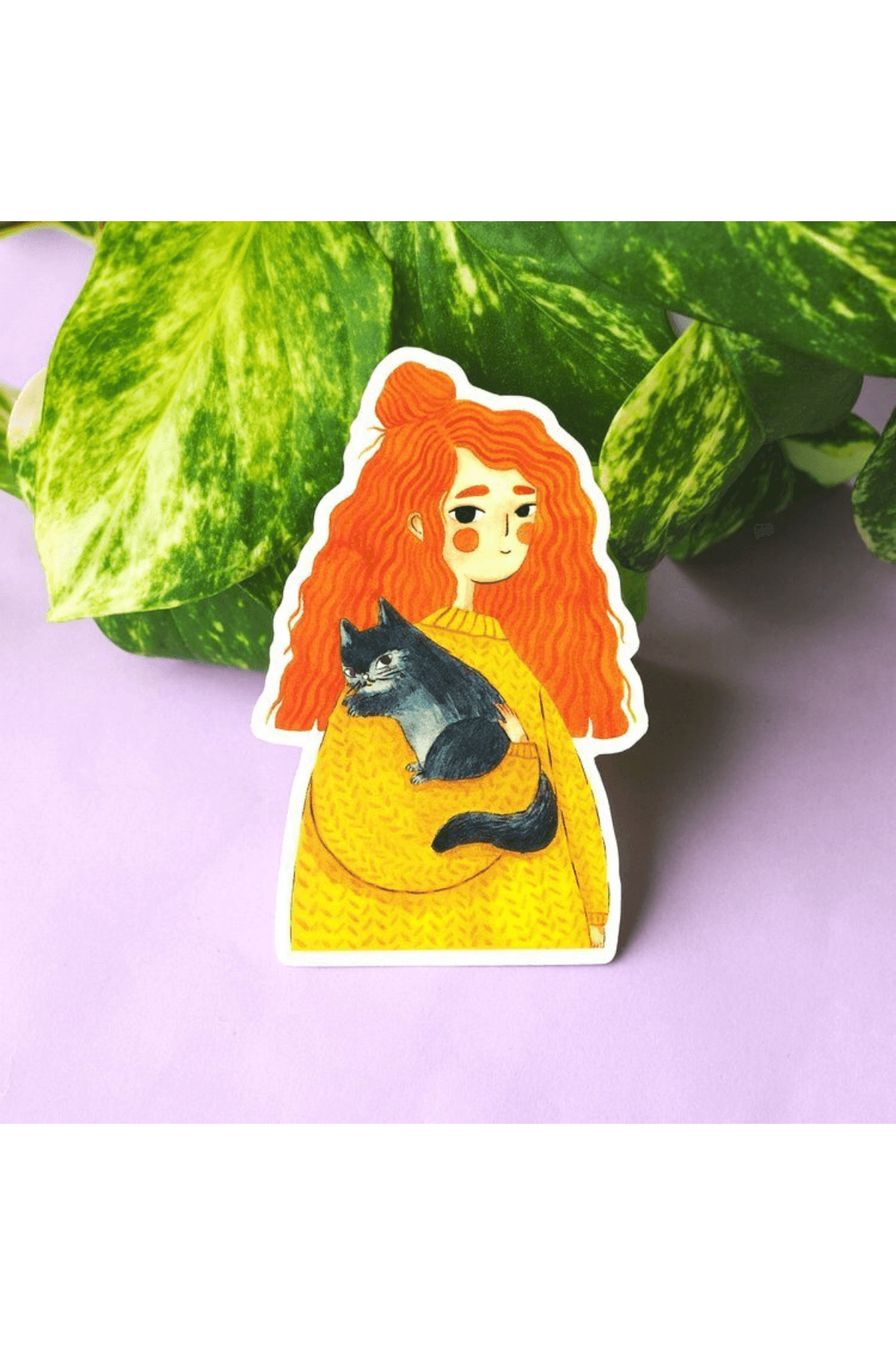 Cat Hugs Sticker