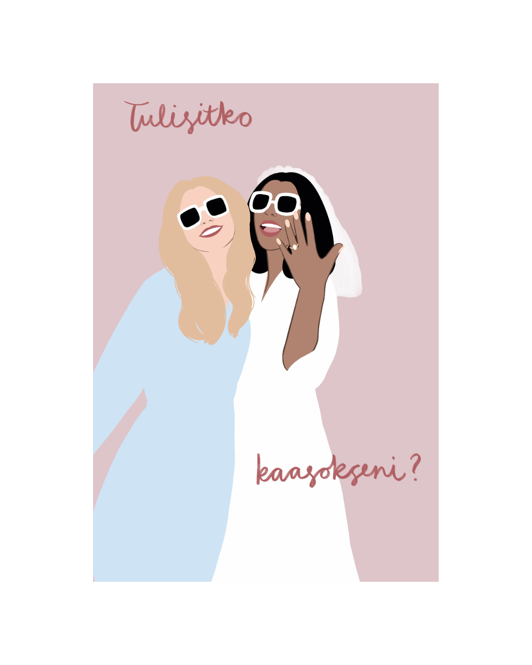 Tulisitko kaasokseni? - Postikortti