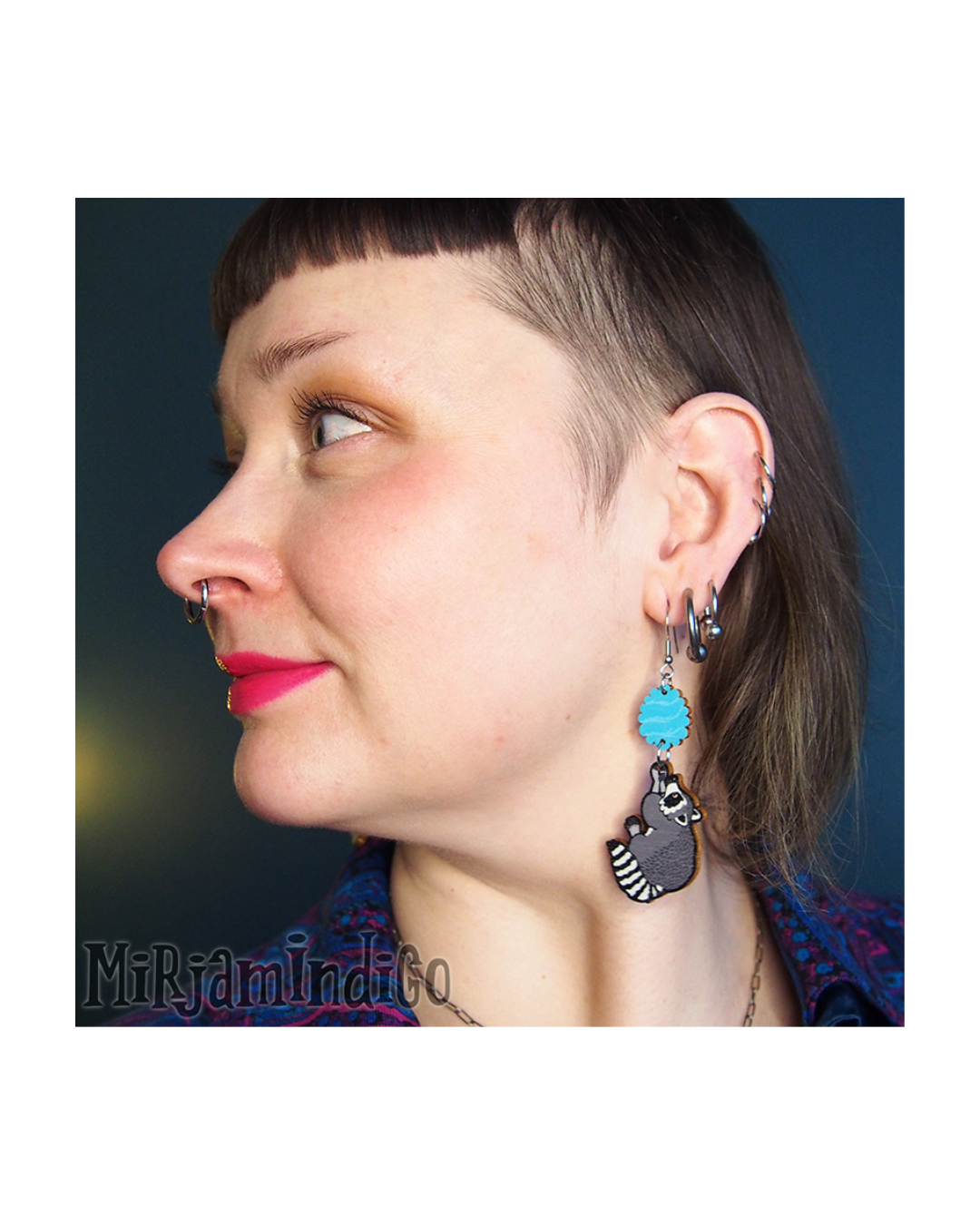 Cotton Candy Raccoon vanerikorvakorut, small