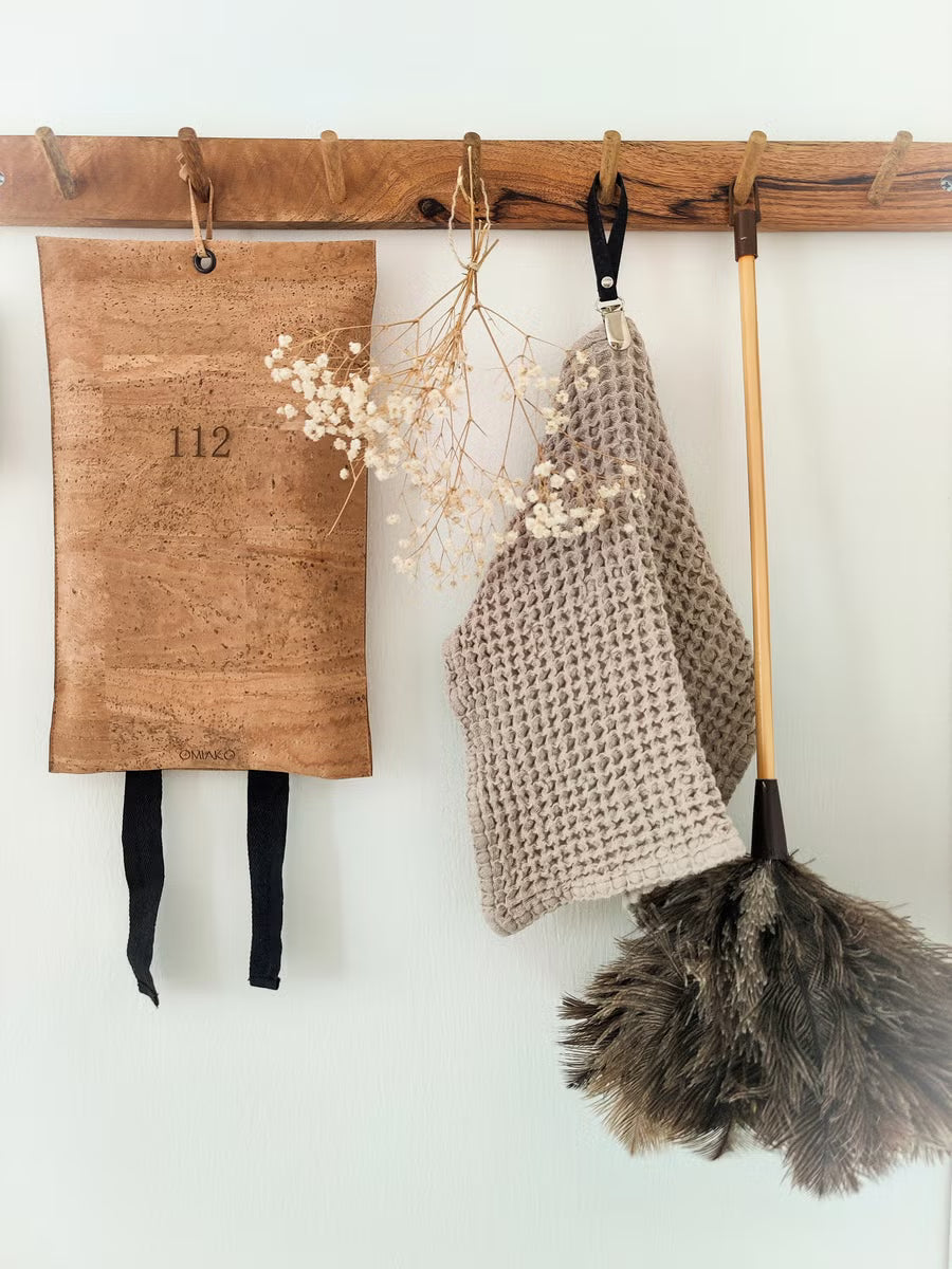 Pyyheripustin, korkkikangasta