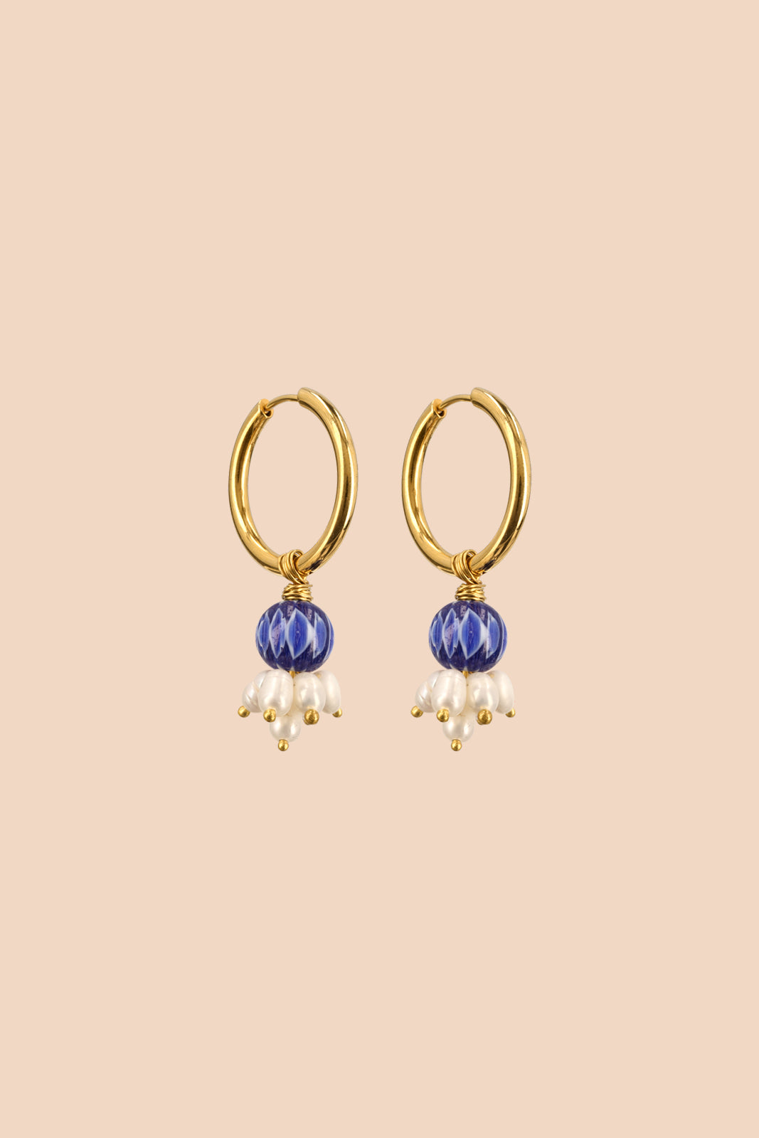 Neeja Earrings, Blue