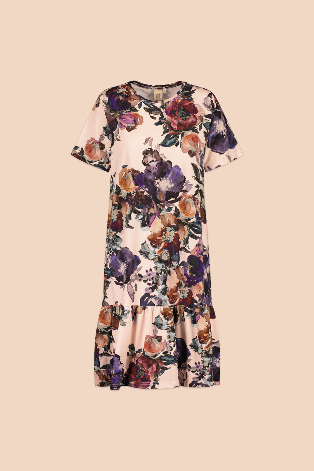Ruffle T-paita mekko, Roses