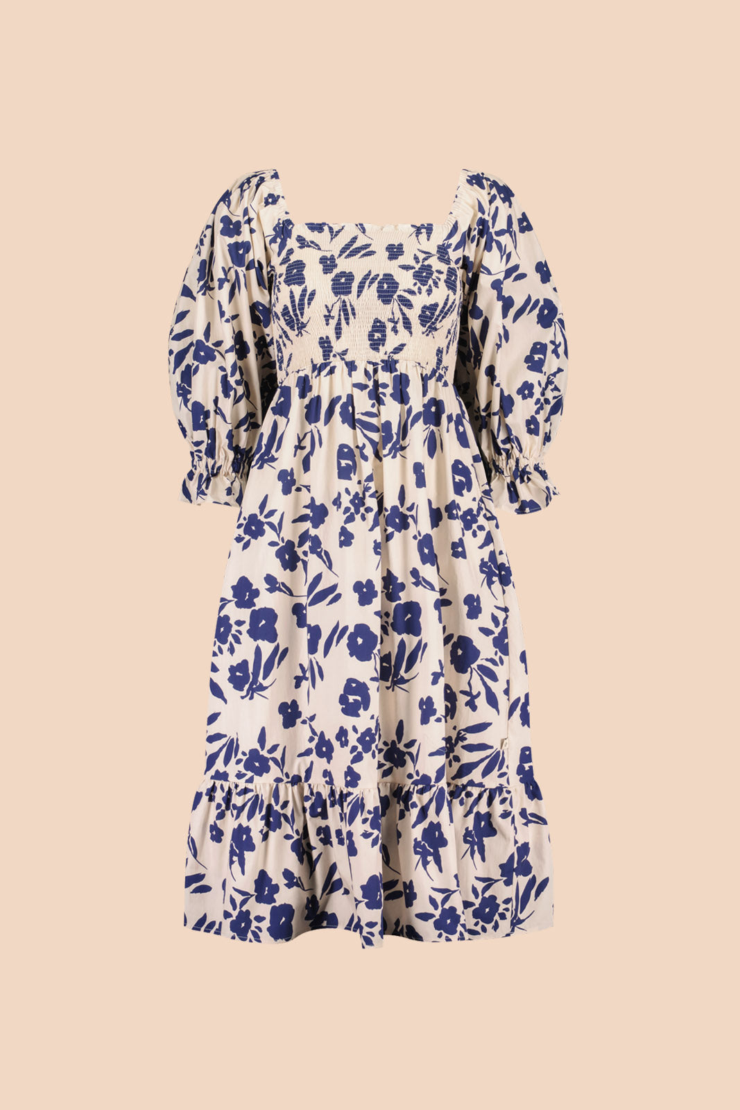 Smock Dress, Windflower Navy