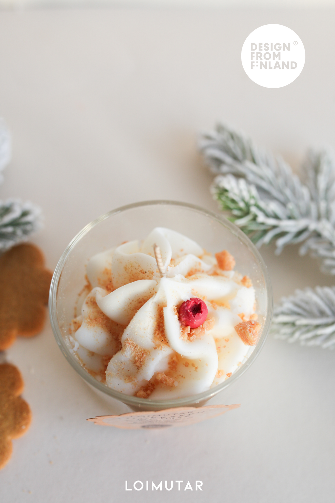 Piparkakkumousse Kynttilä