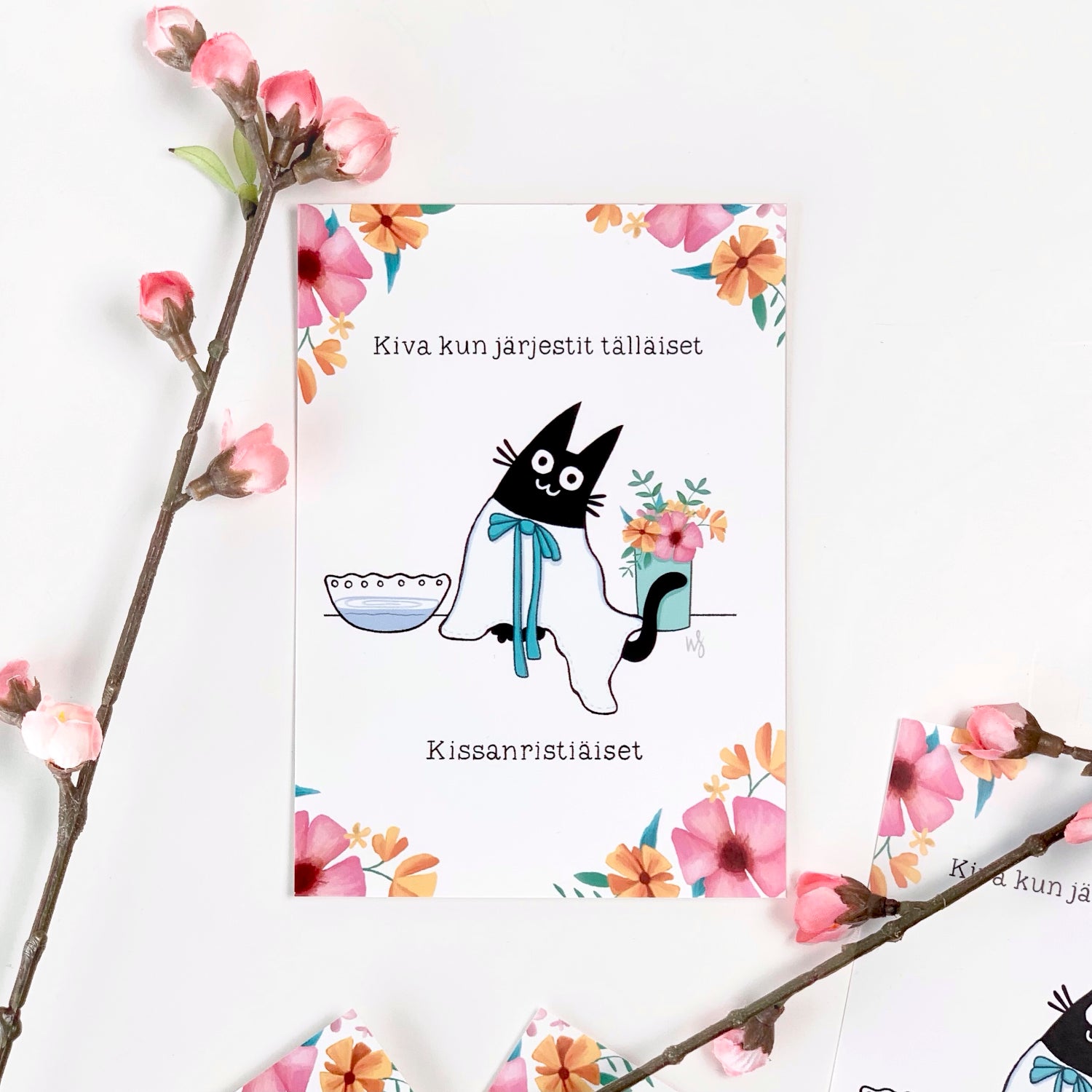 Kissanristiäiset Postikortti