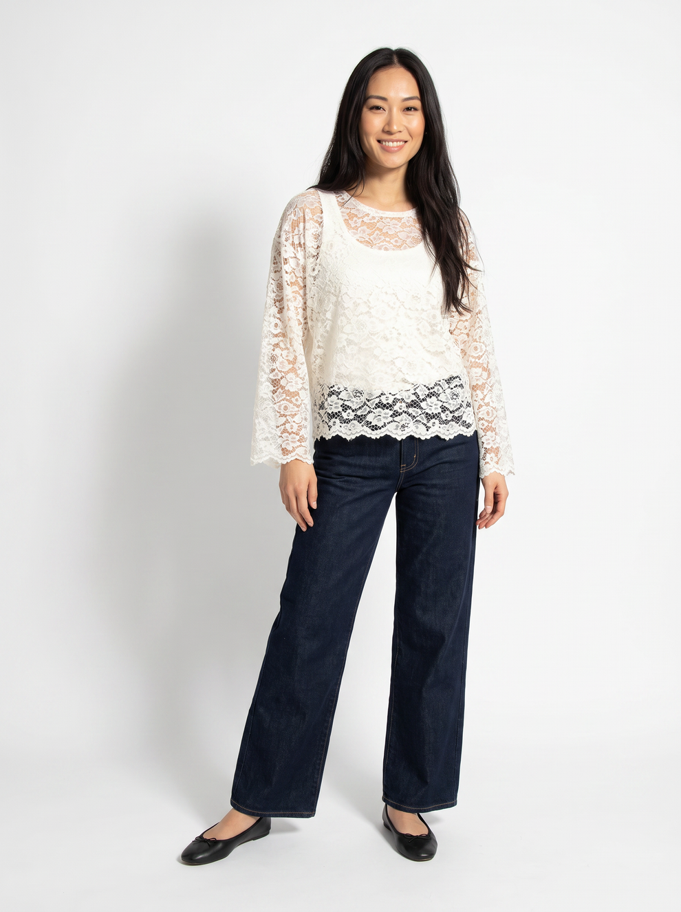 Relaxed Lace Long Sleeve - Soft Hug