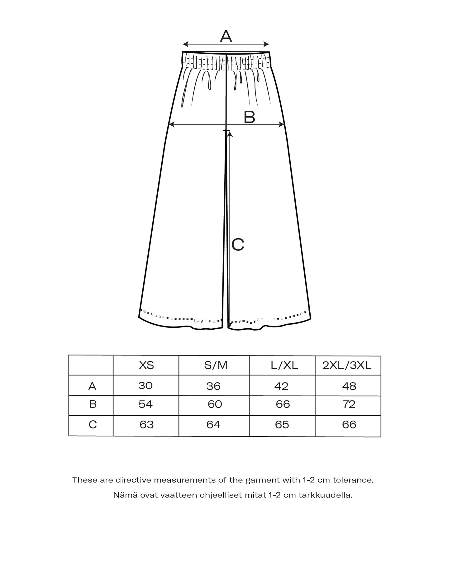 Raspberry culottes-housut