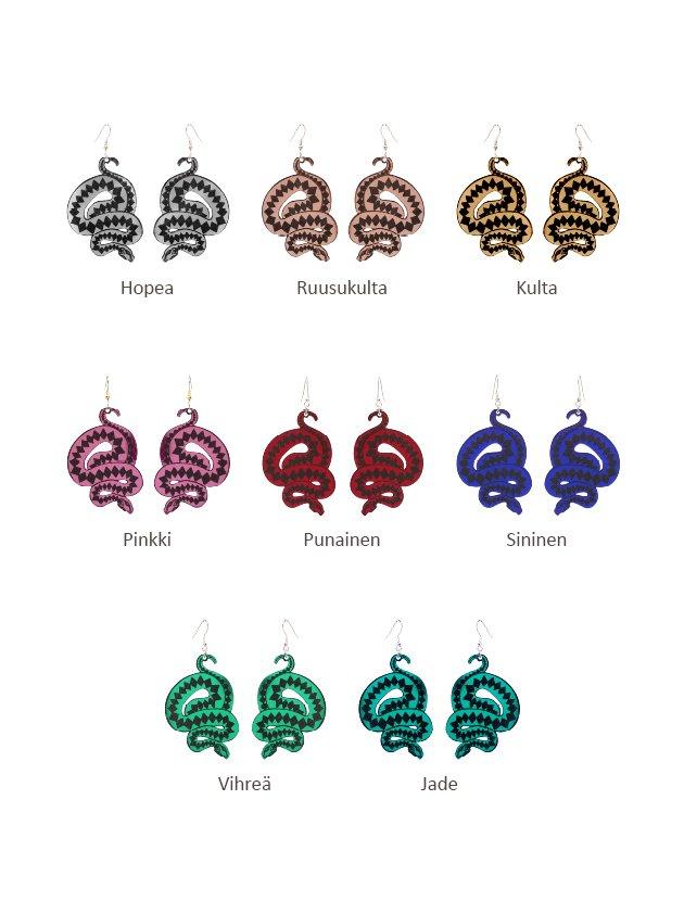 Viper Earrings, Acrylic