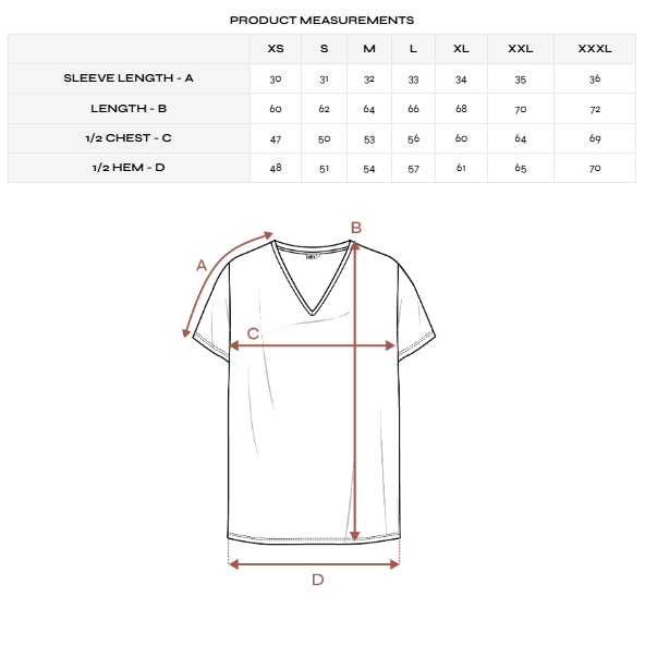 V-pääntie T-paita, Valkoinen