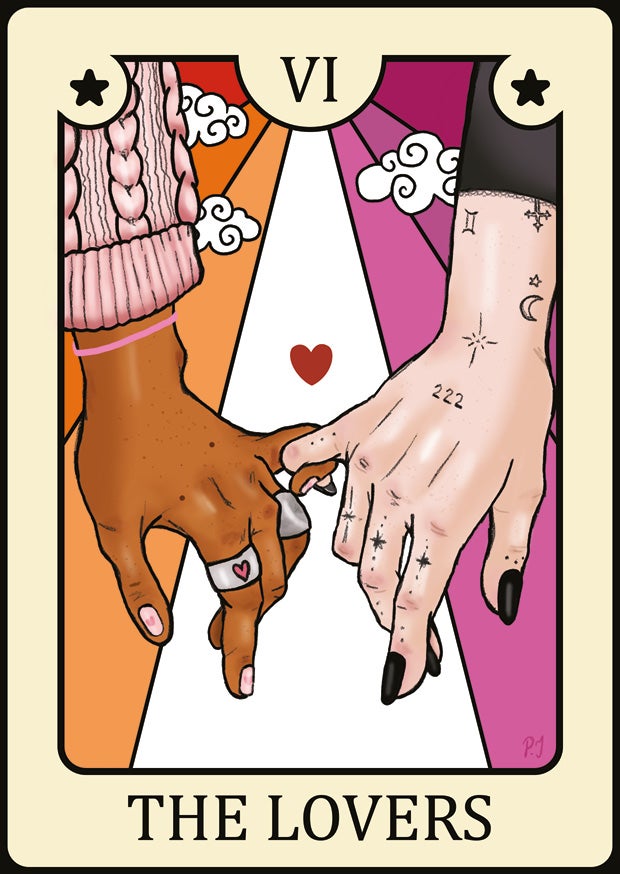 The Lovers 2-osainen kortti