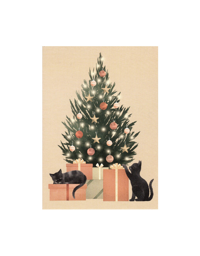 Aattoiltaa odotellessa -postikortti