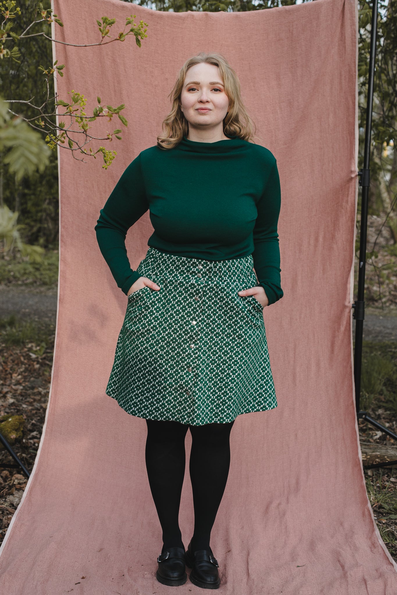 Snap skirt, Clover