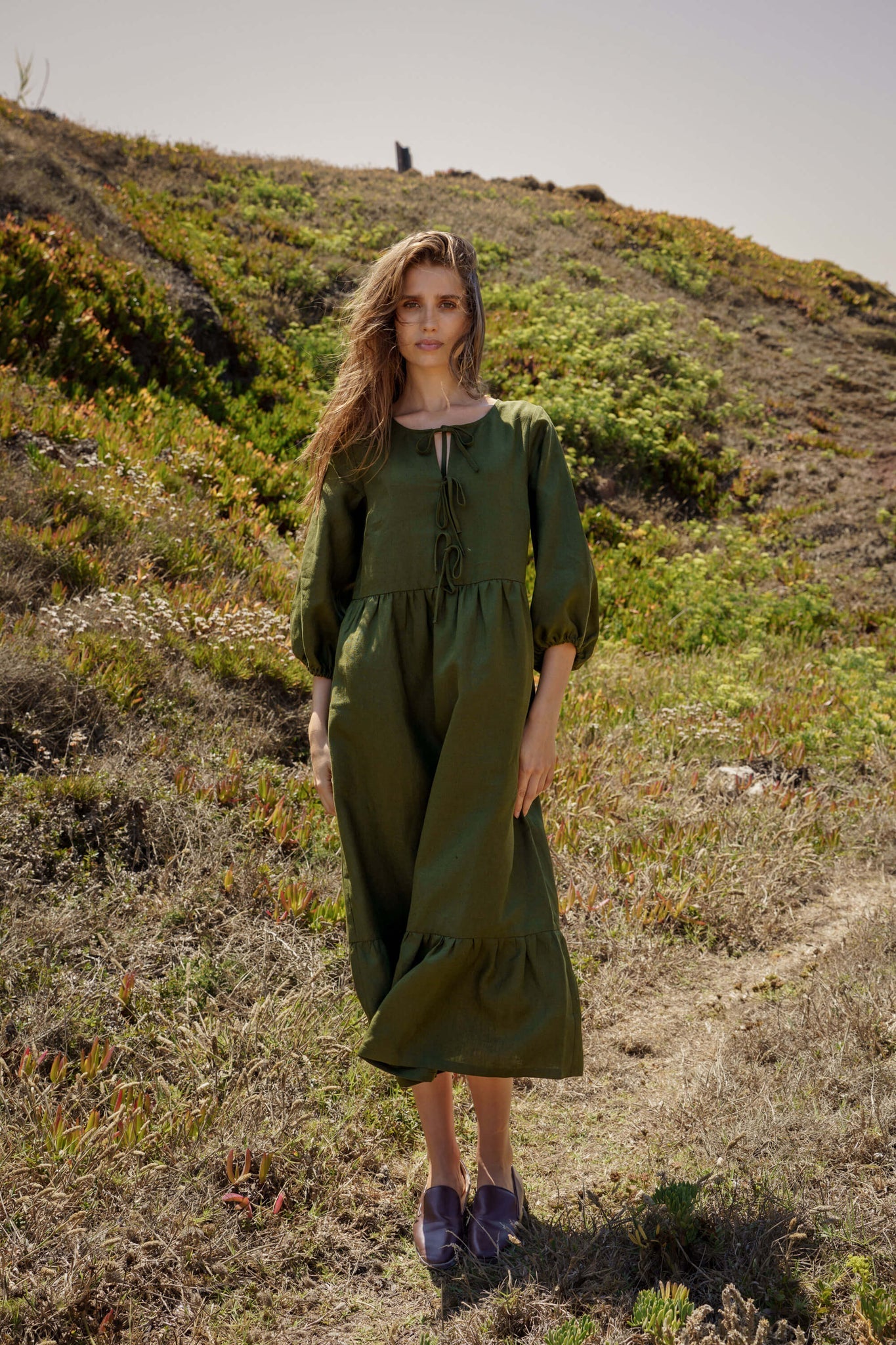 Aurora mekko, Green Olive