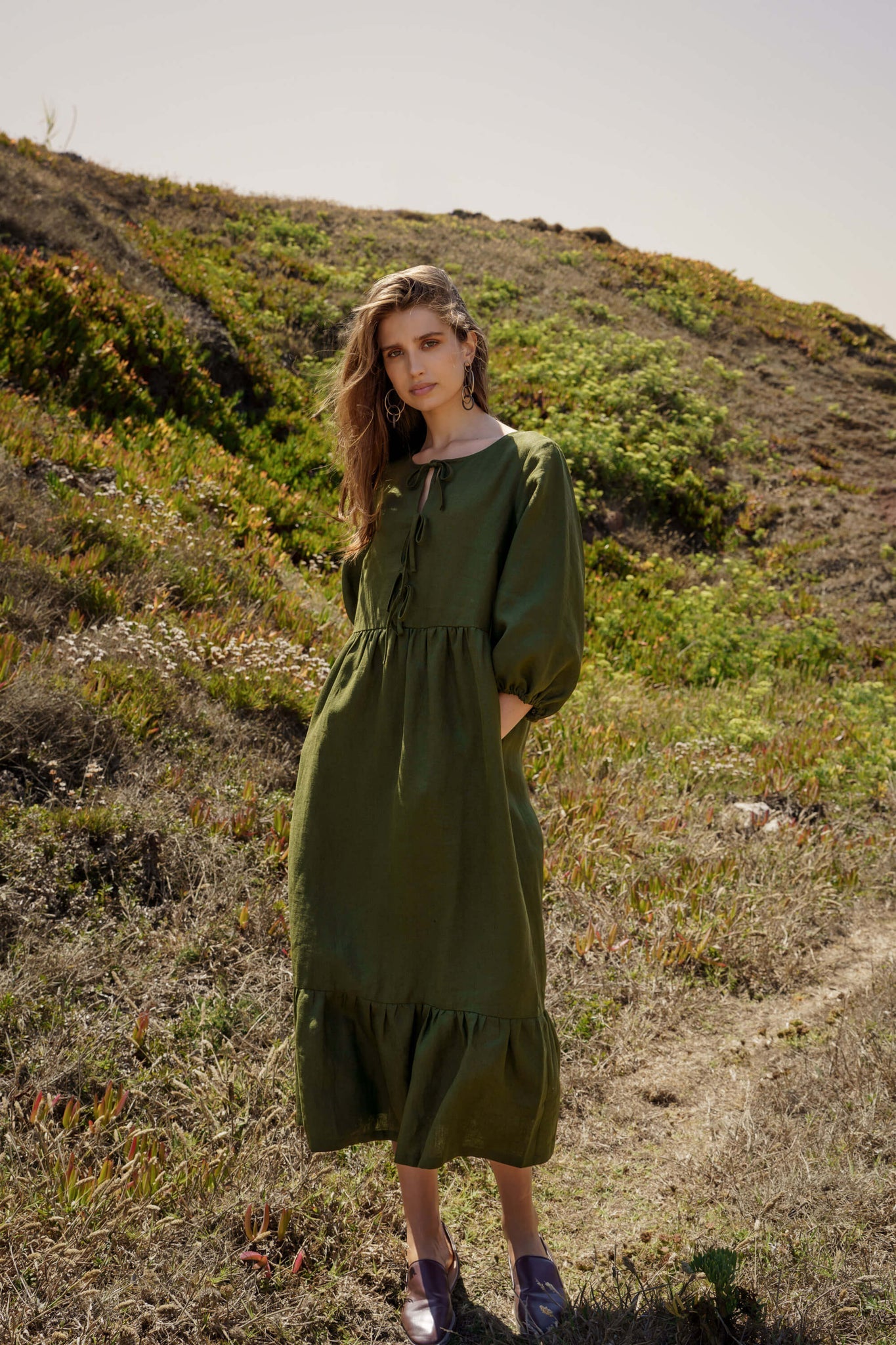 Aurora mekko, Green Olive