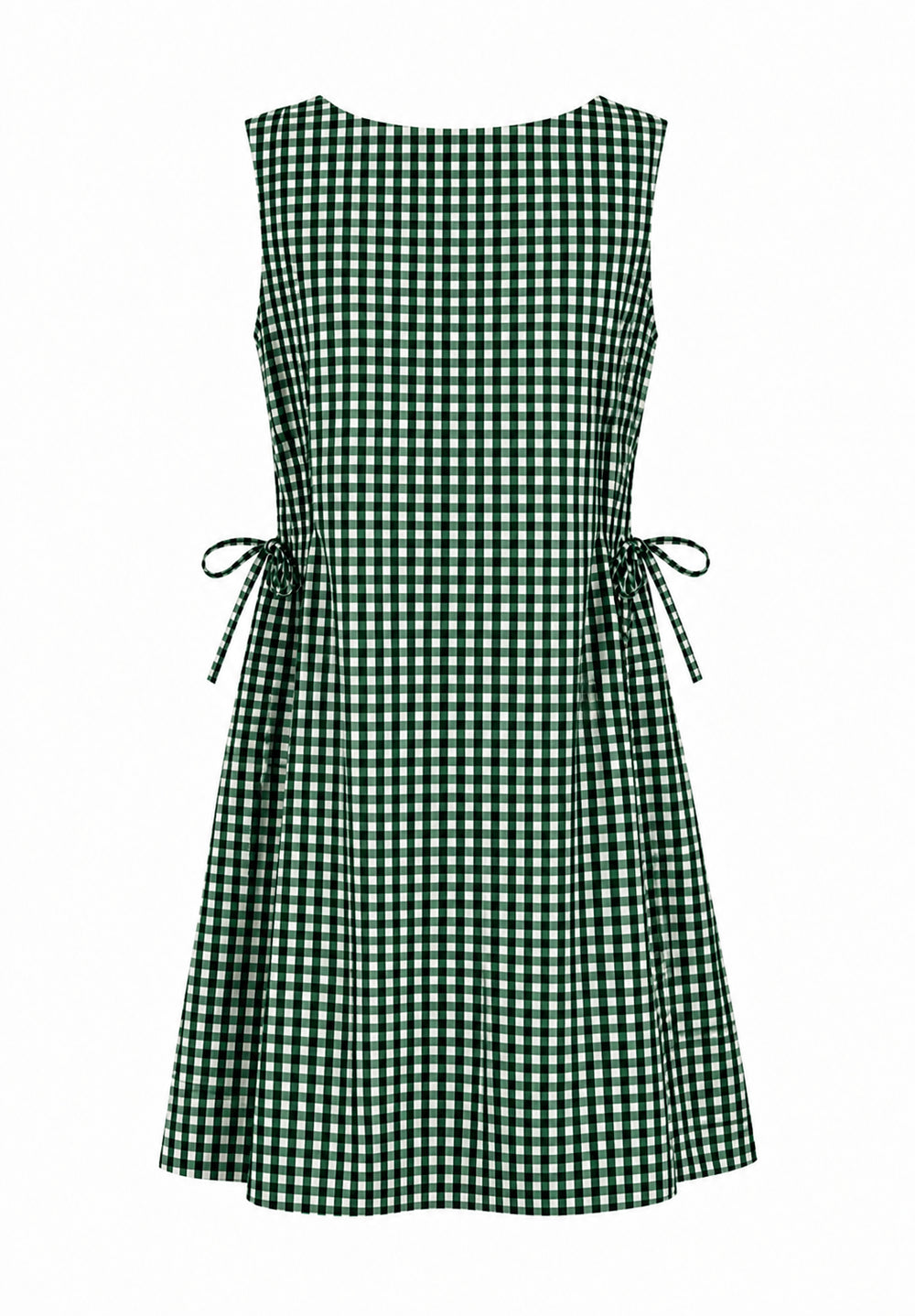 Check Dress, Forest green