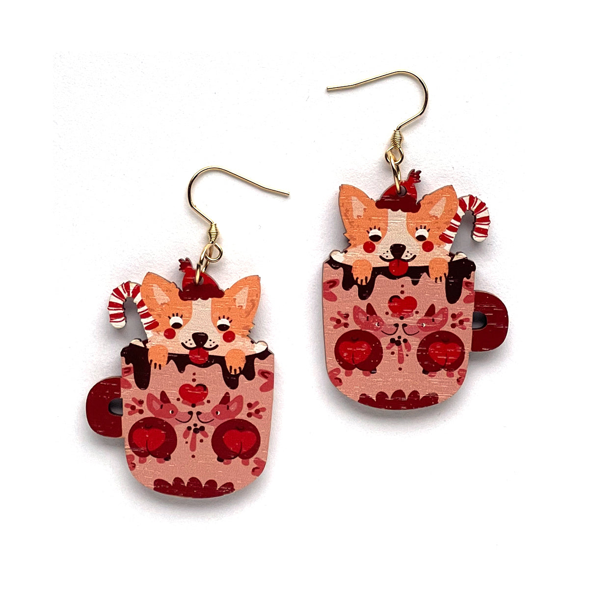 Corgi Pup in a Cocoa Cup Korvakorut