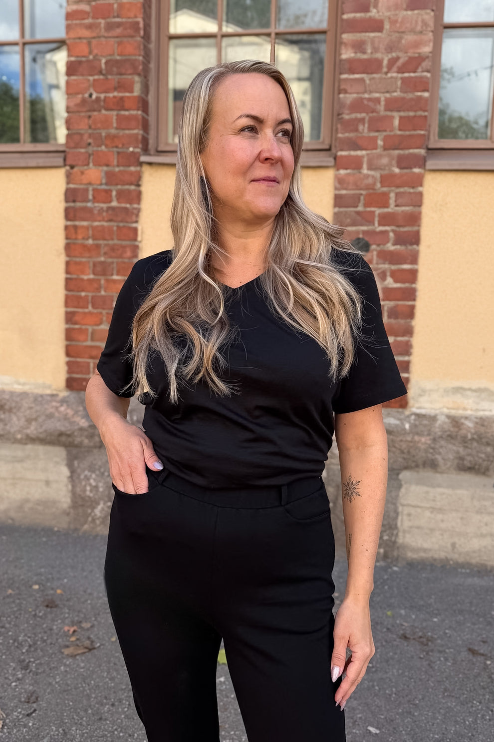 Dama - housut, musta