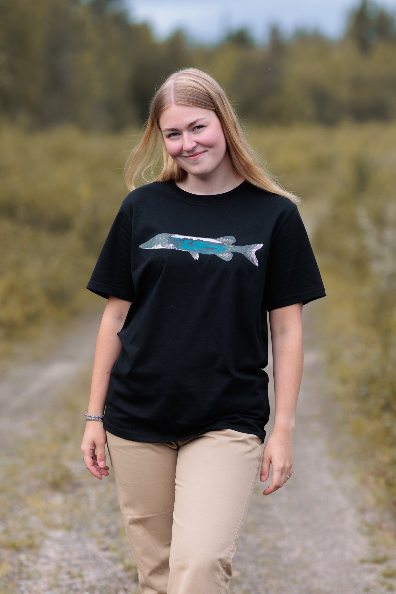 Hauki T-paita, musta