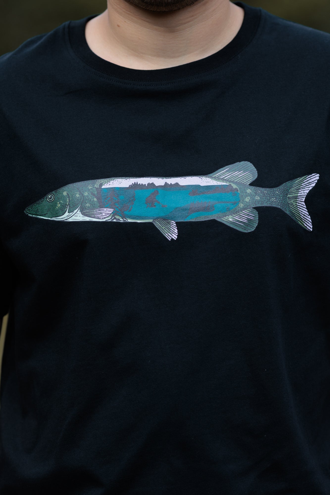 Hauki T-paita, musta