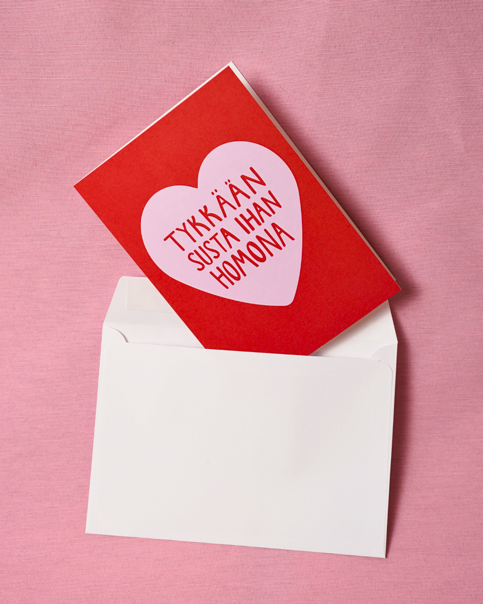 Homona Punainen 2-osainen kortti