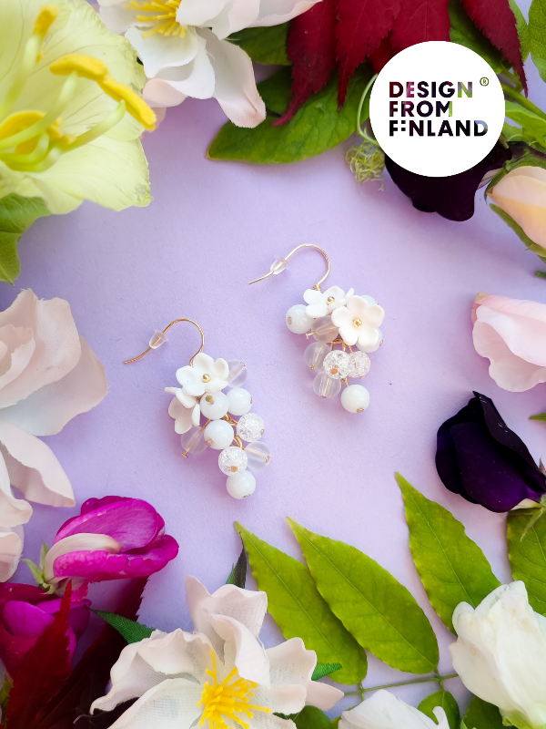 Kuurankukka-korvakorut - pieni