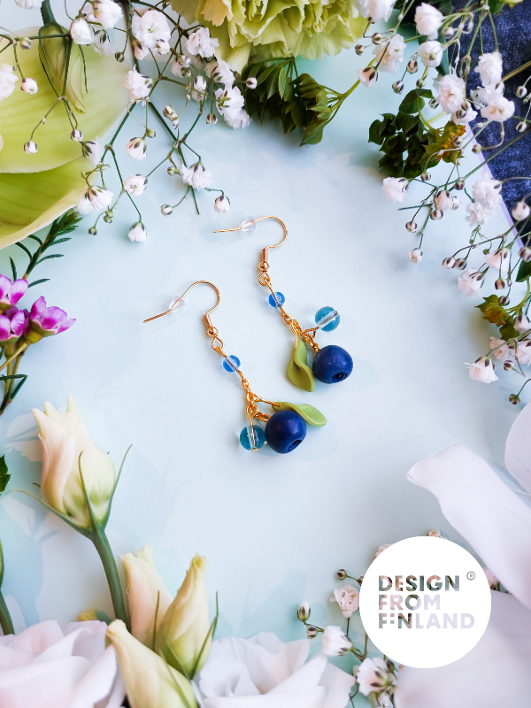 Mustikkapaikka-roikkuvat korvakorut