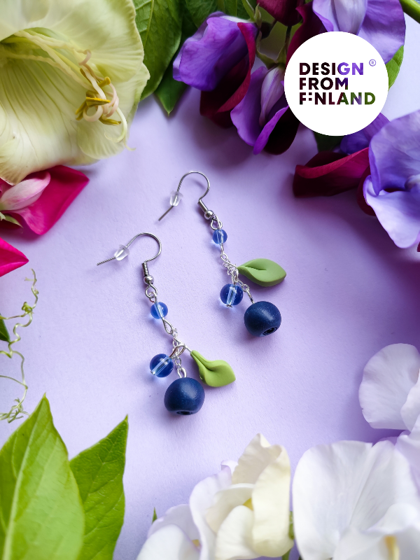 Mustikkapaikka-roikkuvat korvakorut