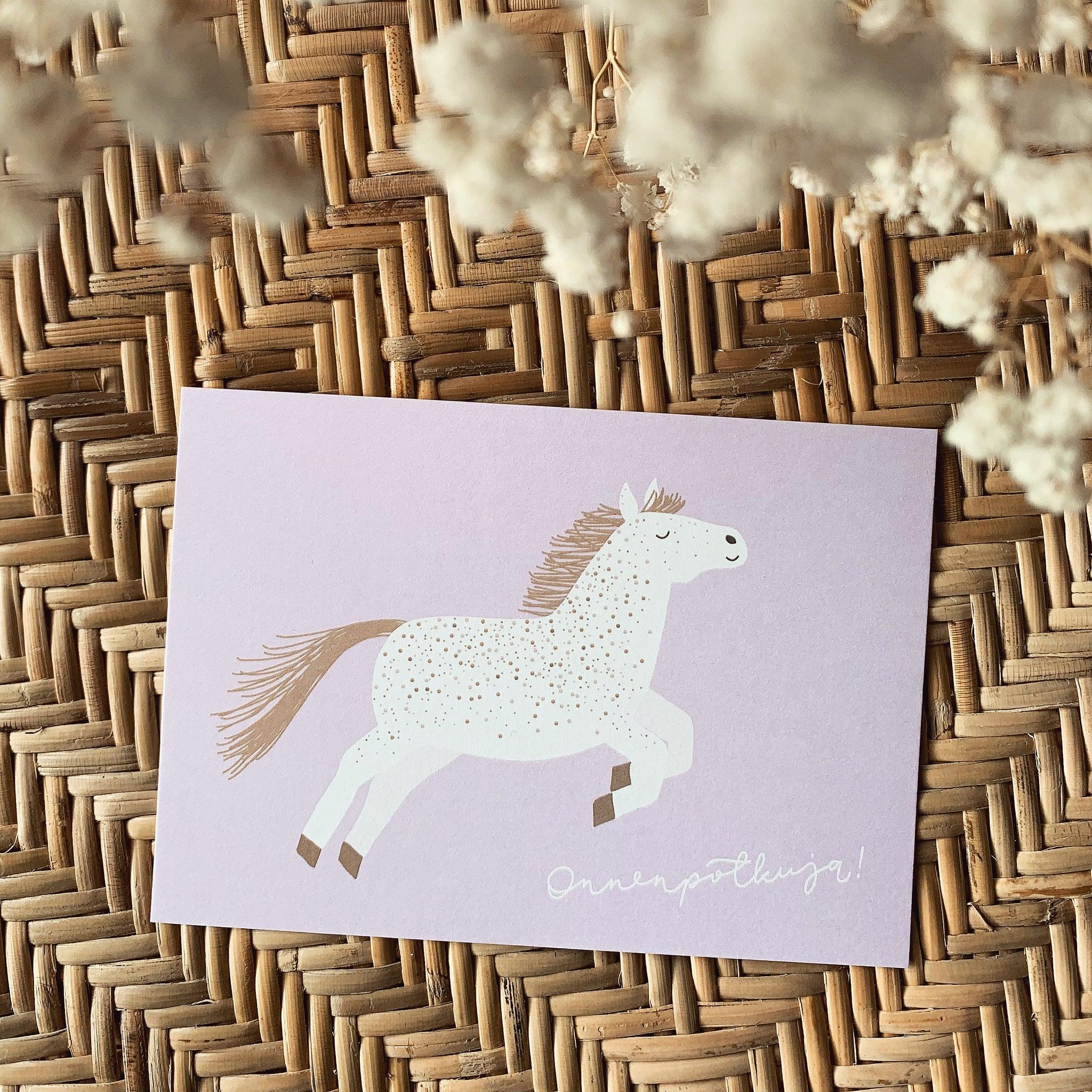 Onnenpotkuja - postikortti
