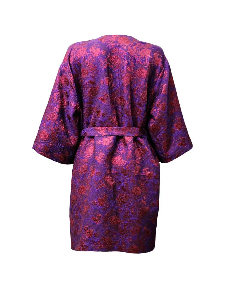 Josephine kimono, Purple Flora