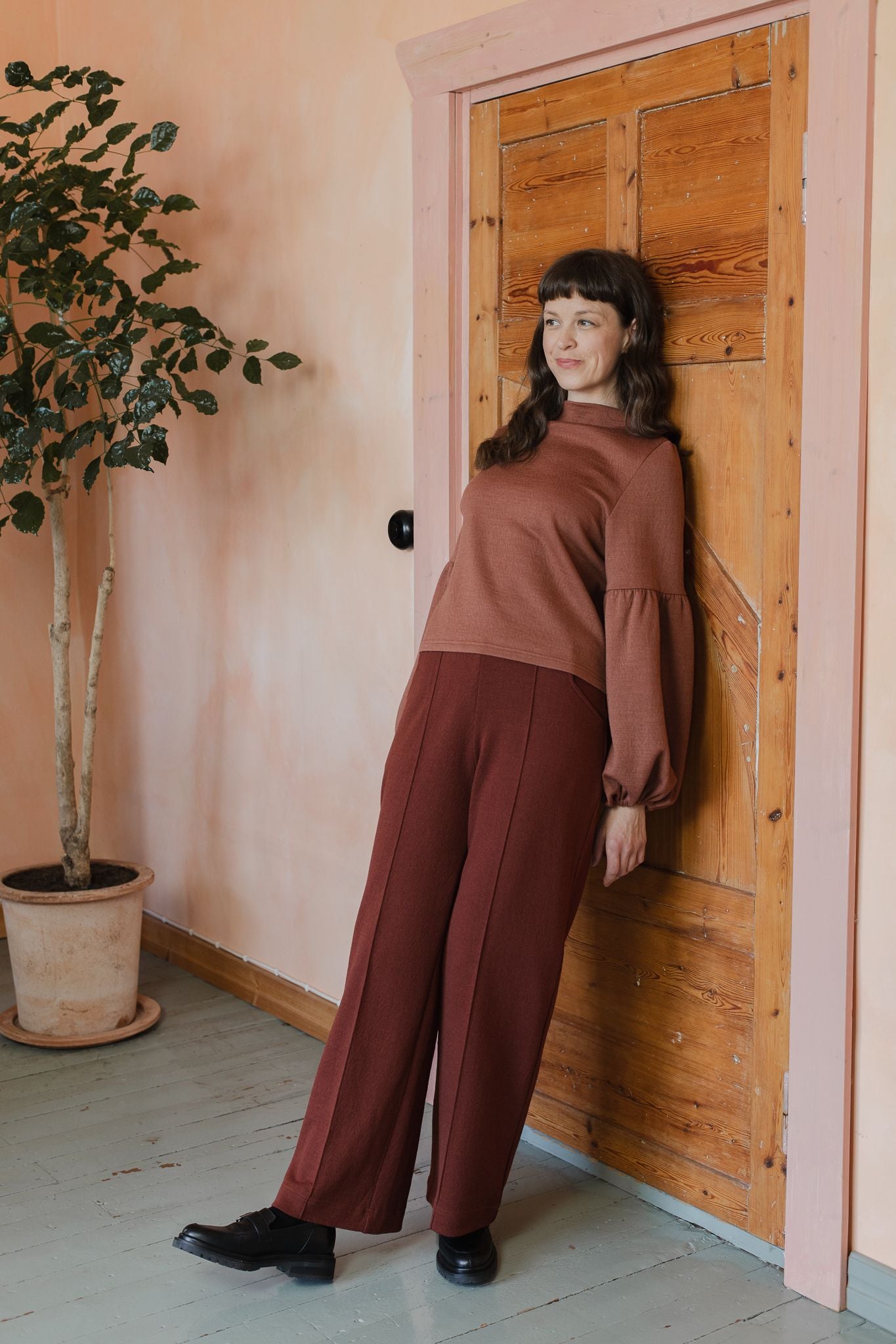 KESTI villahousut, Kaarna kastanja