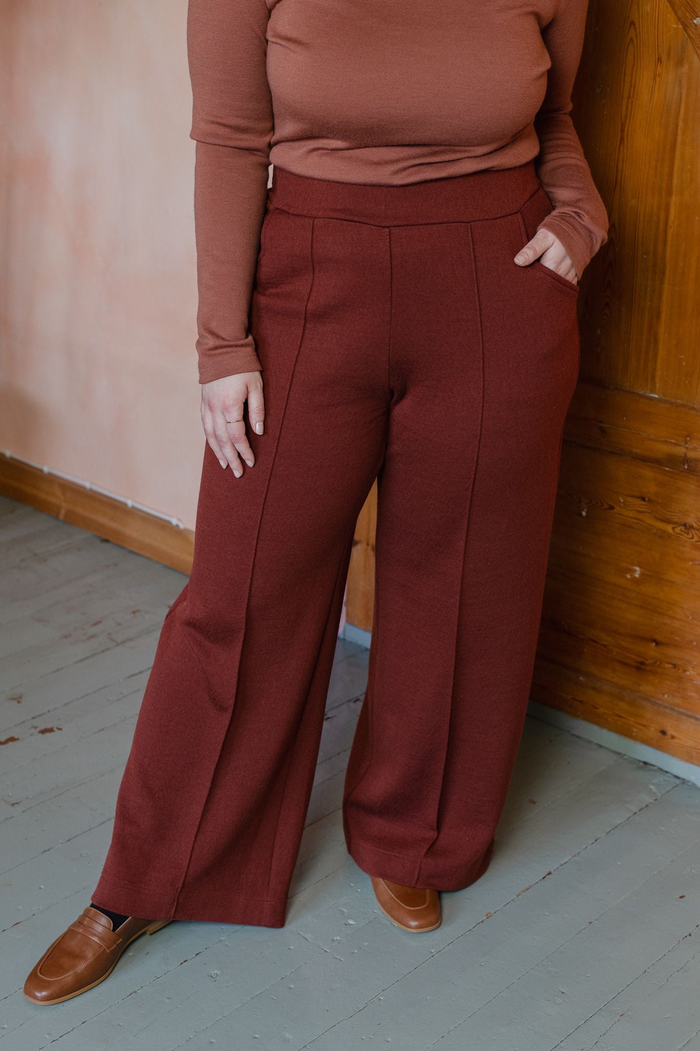KESTI villahousut, Kaarna kastanja