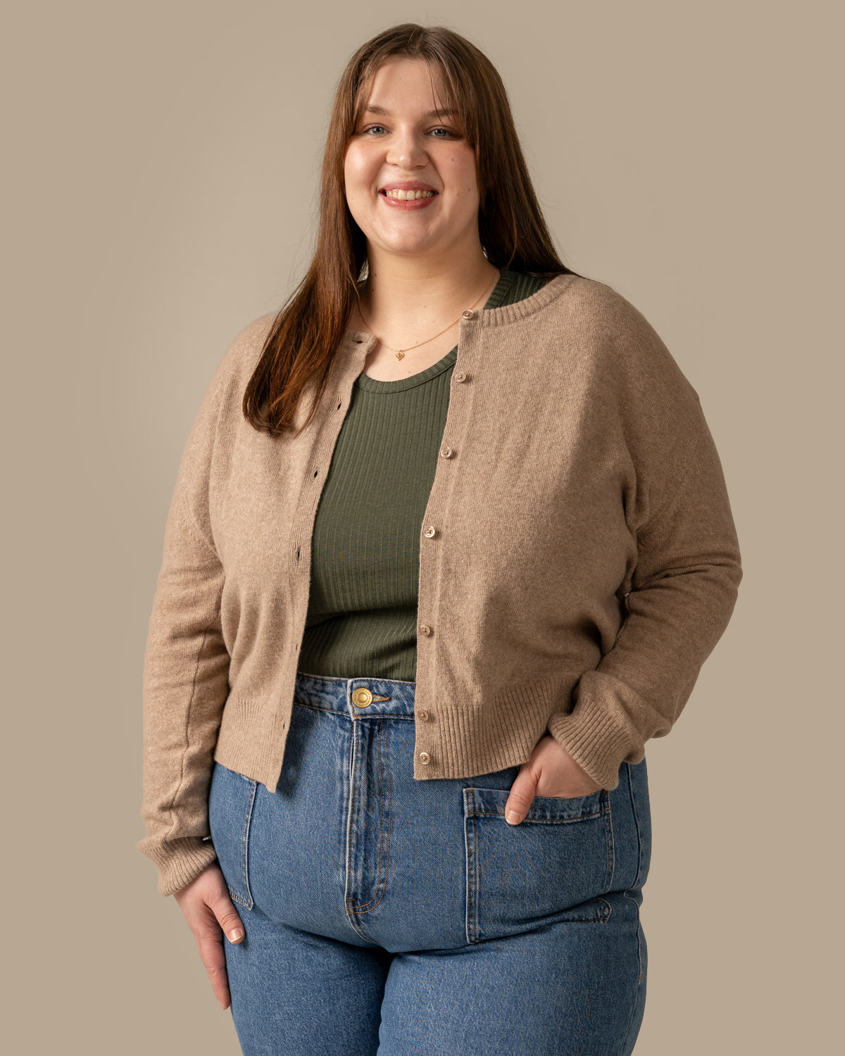 Kuura Cardigan, Beige