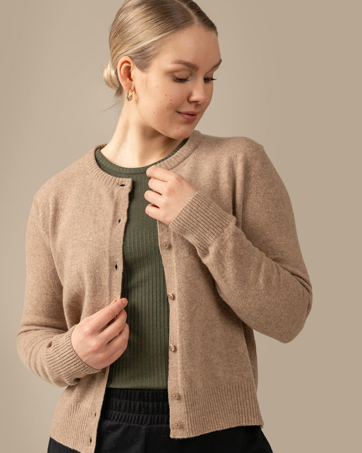 Kuura Cardigan, Beige