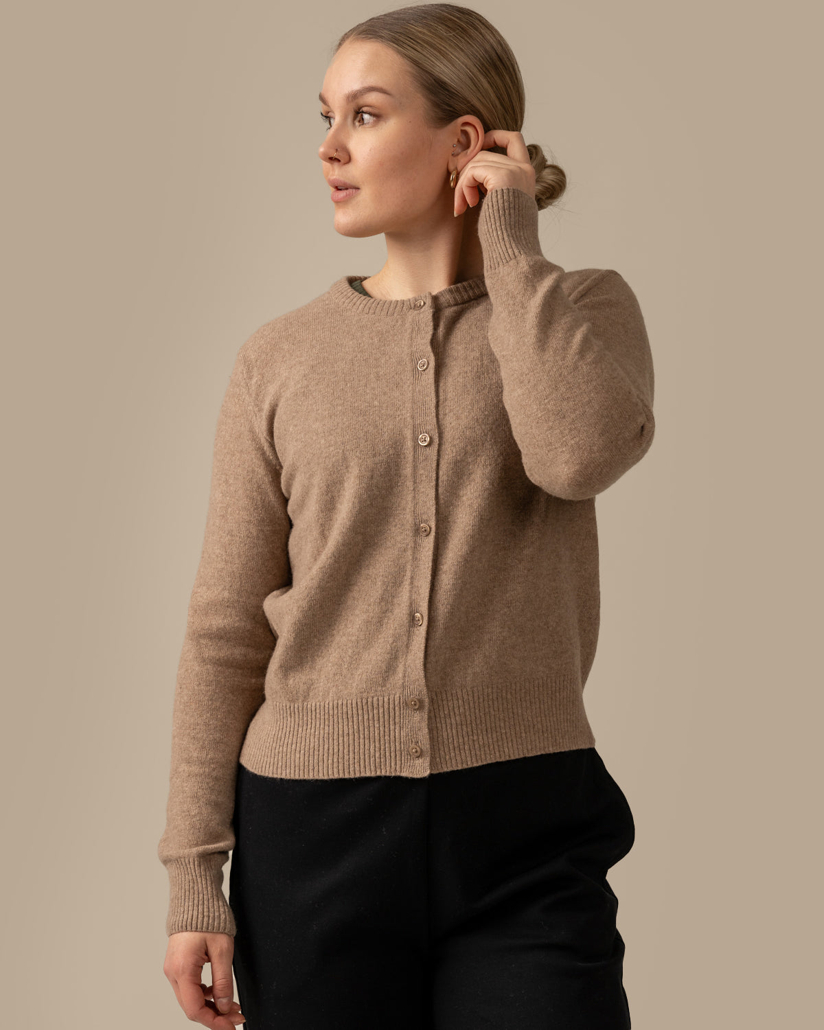 Kuura Cardigan, Beige