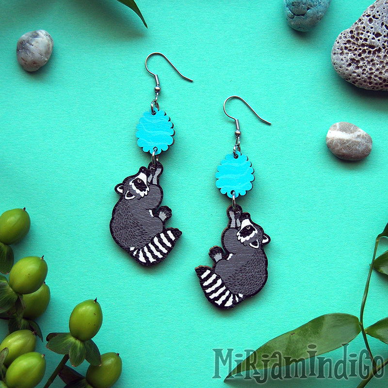 Cotton Candy Raccoon vanerikorvakorut, small