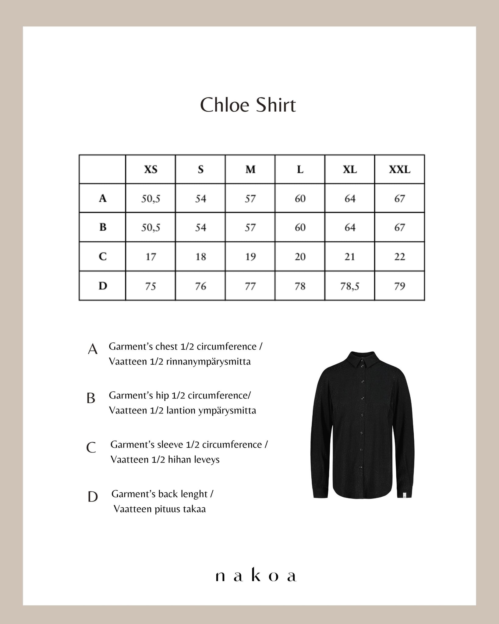 Chloe Kauluspaita, Lagom