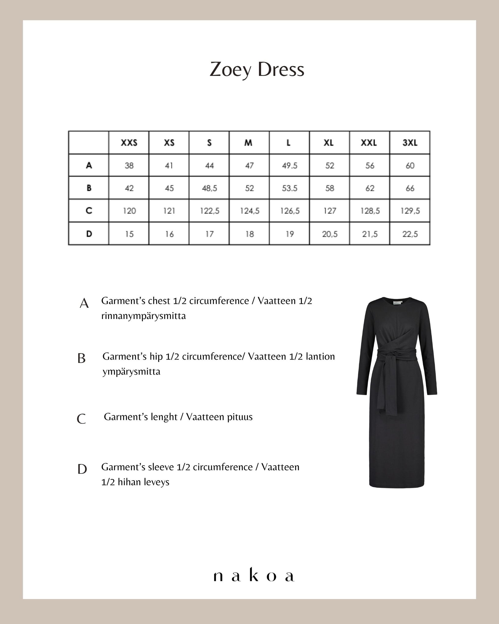 Zoey Dress, Musta