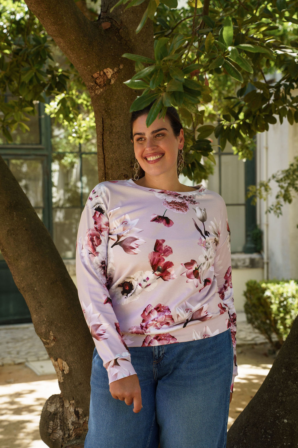 Casual Chic Shirt, Pink Poppies
