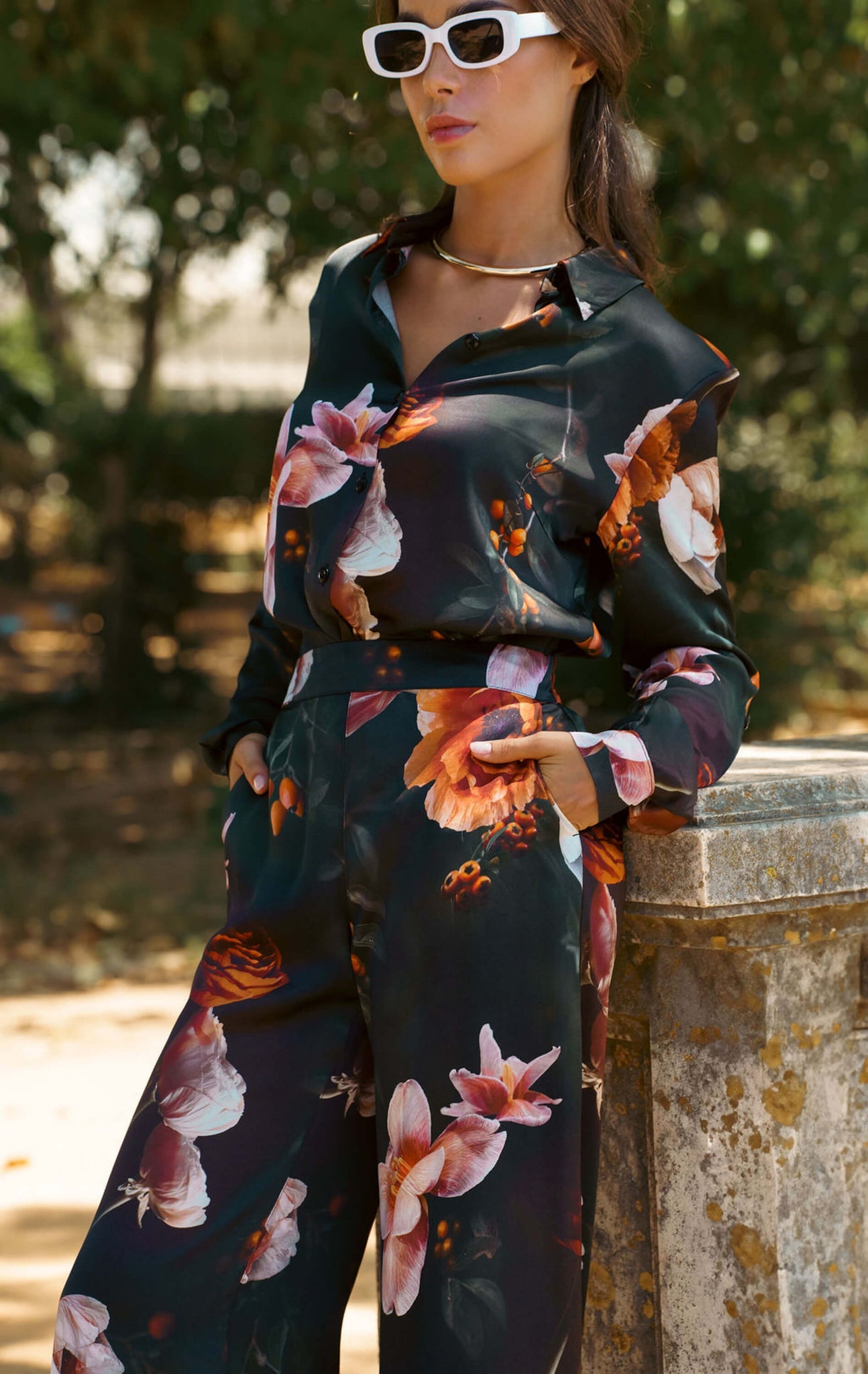 Chloe Kauluspaita, Copper Flower