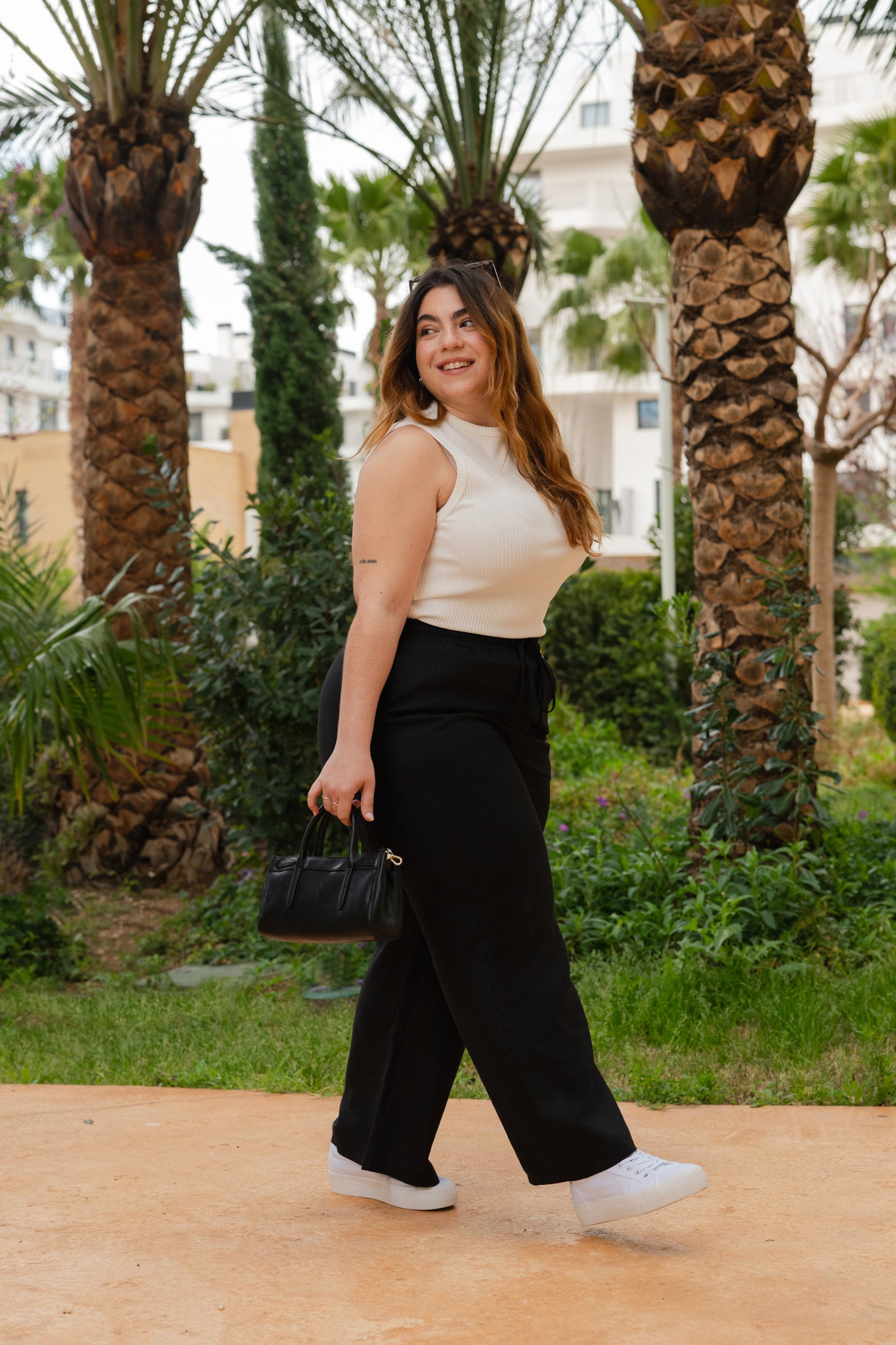 Linen Trousers, Black