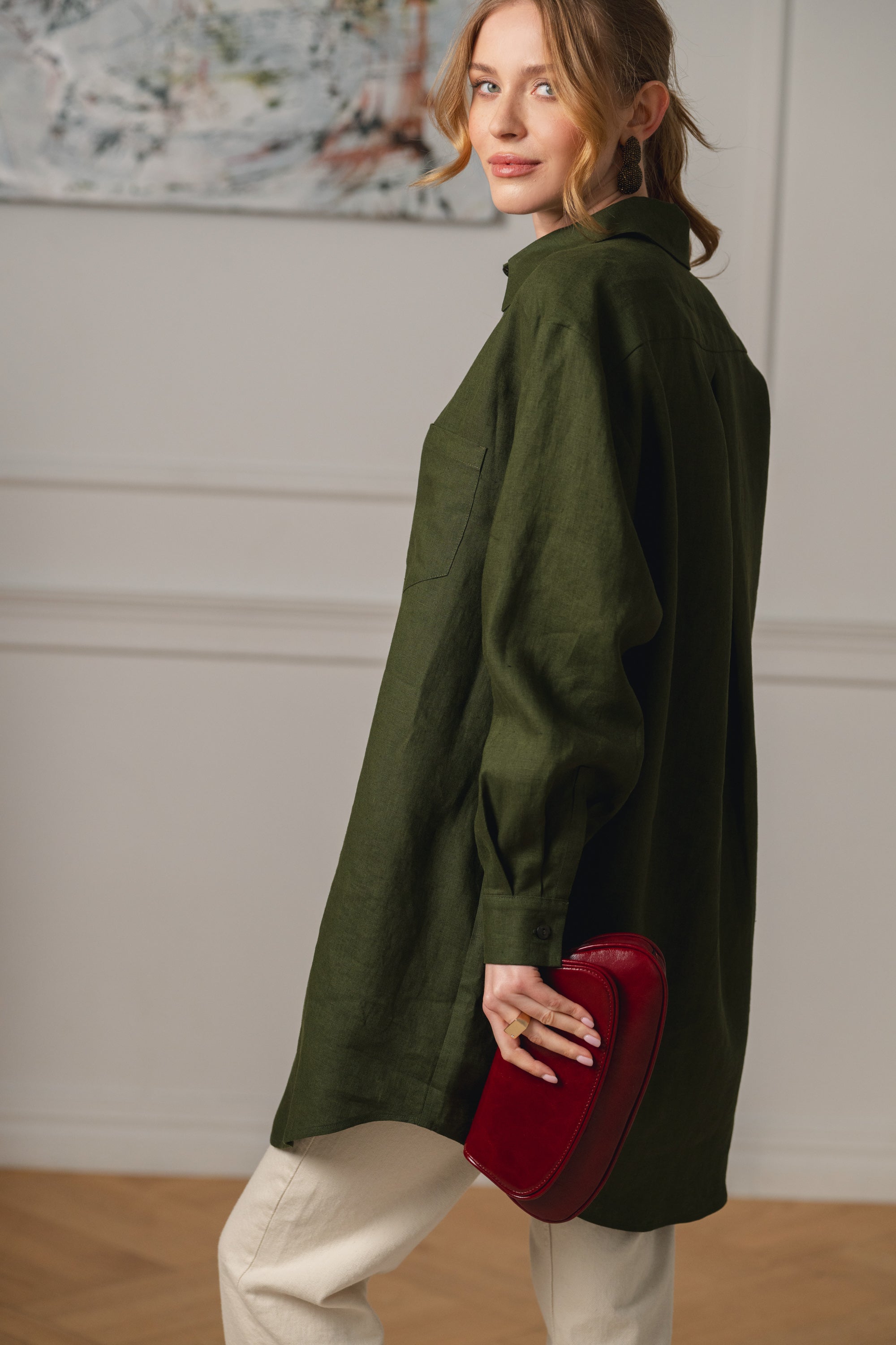Savanna Shirt, Olive green