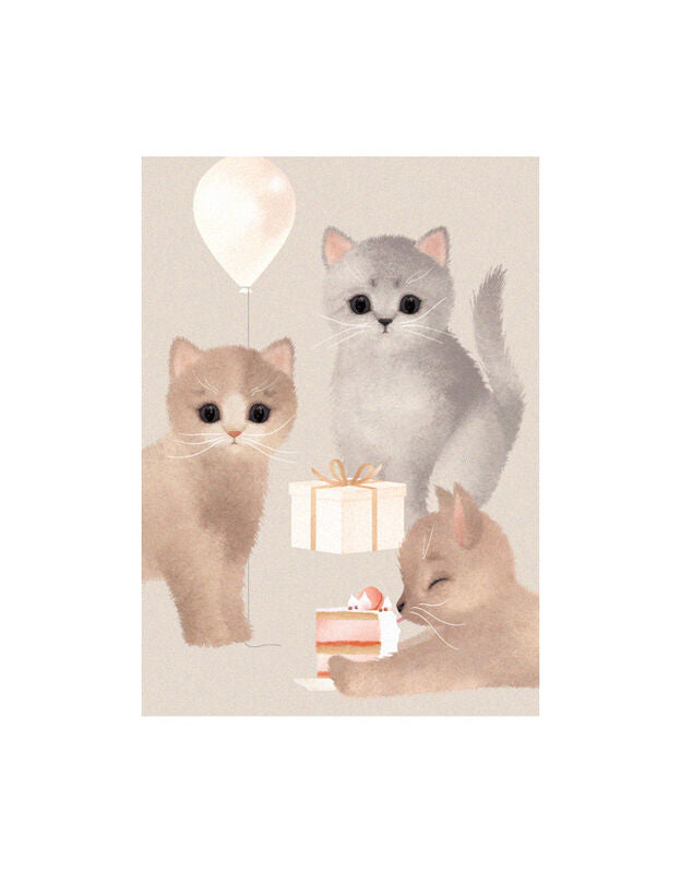 Naukuvat Onnittelut Postikortti