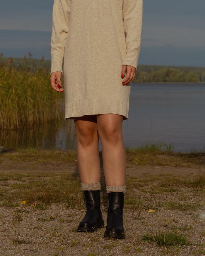 Kajo Knitted Dress, Beige