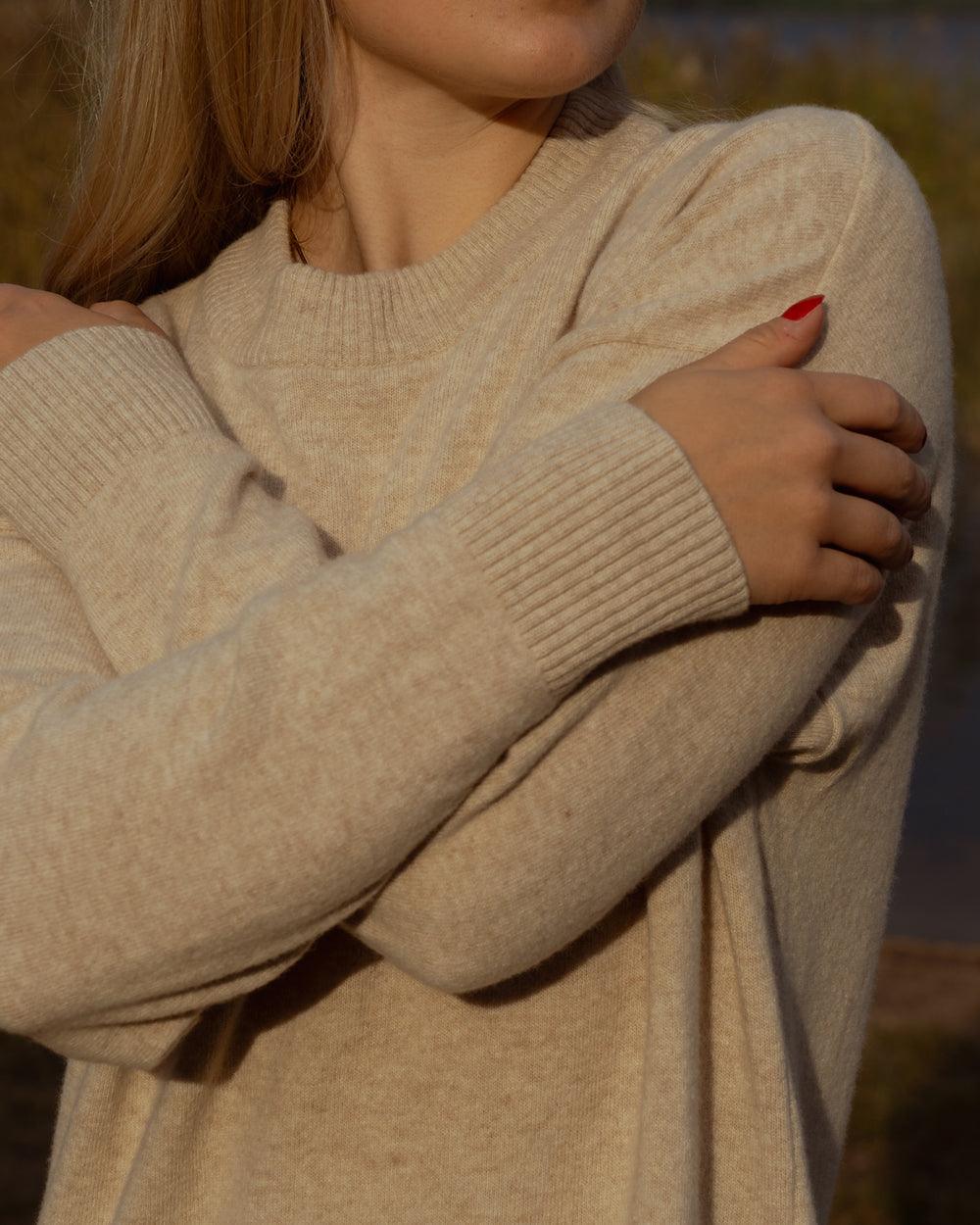 Kajo Knitted Dress, Beige