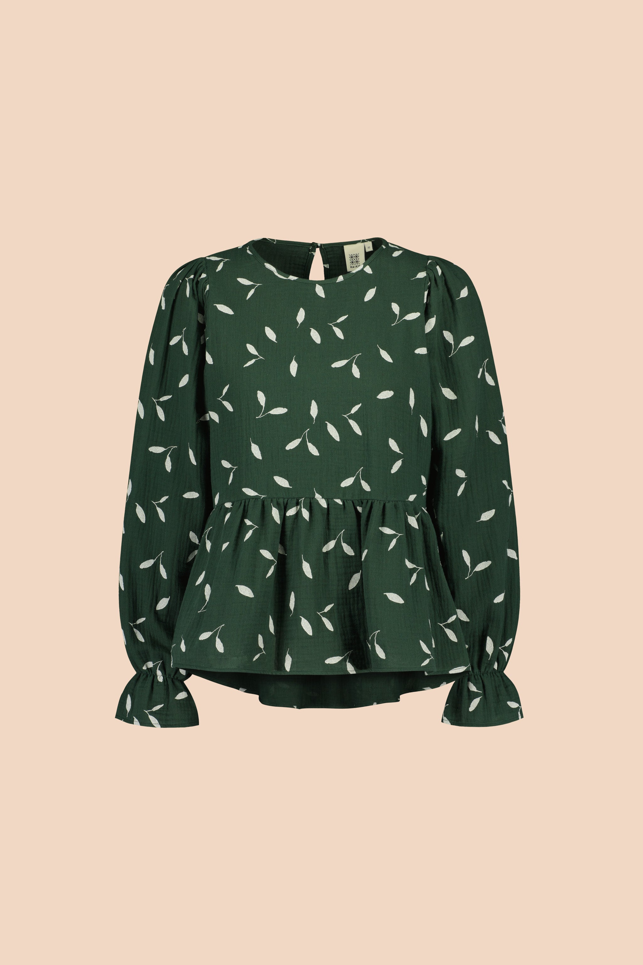 Flounce Blouse, Wind Green