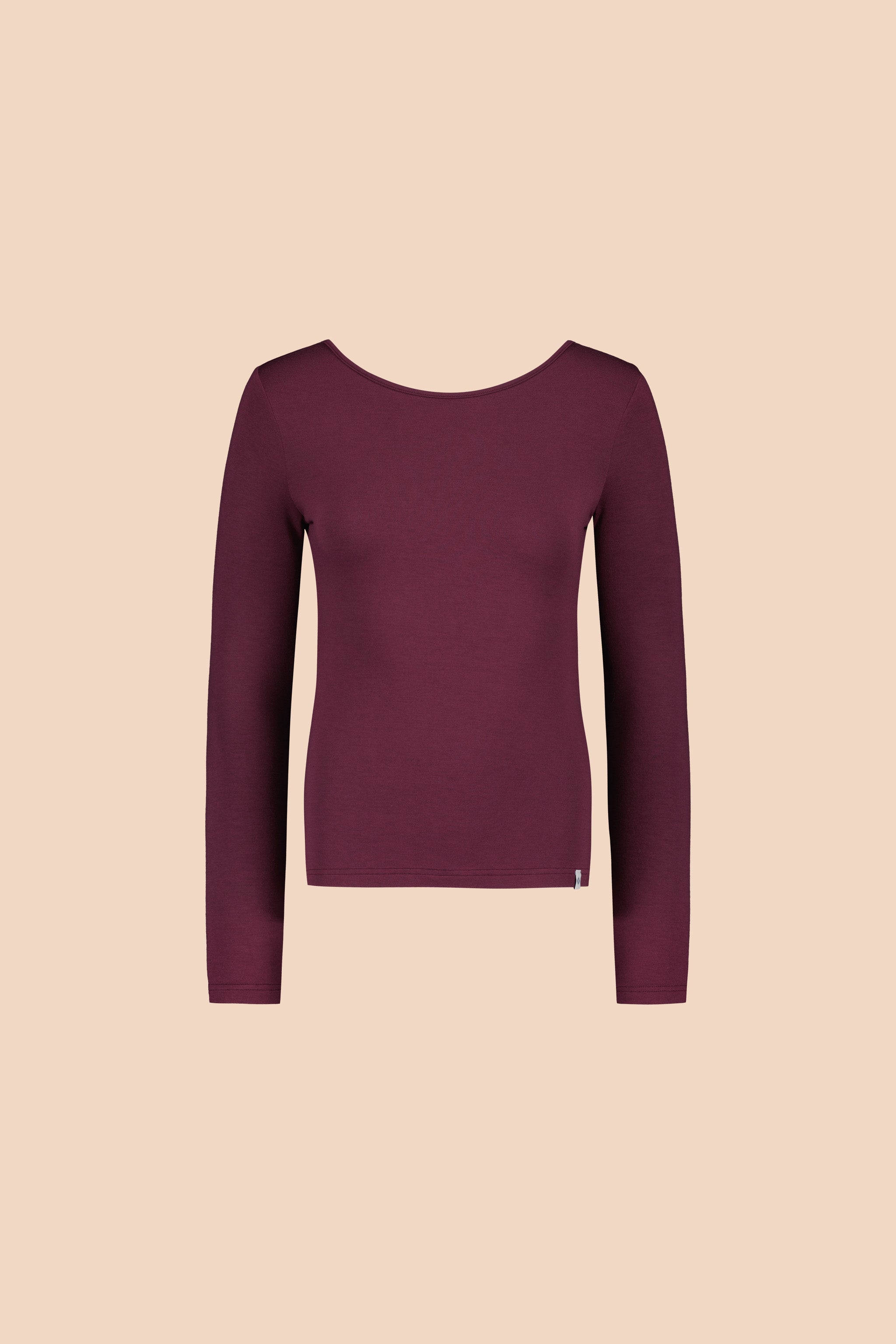 Scoop Back Top, Cherry
