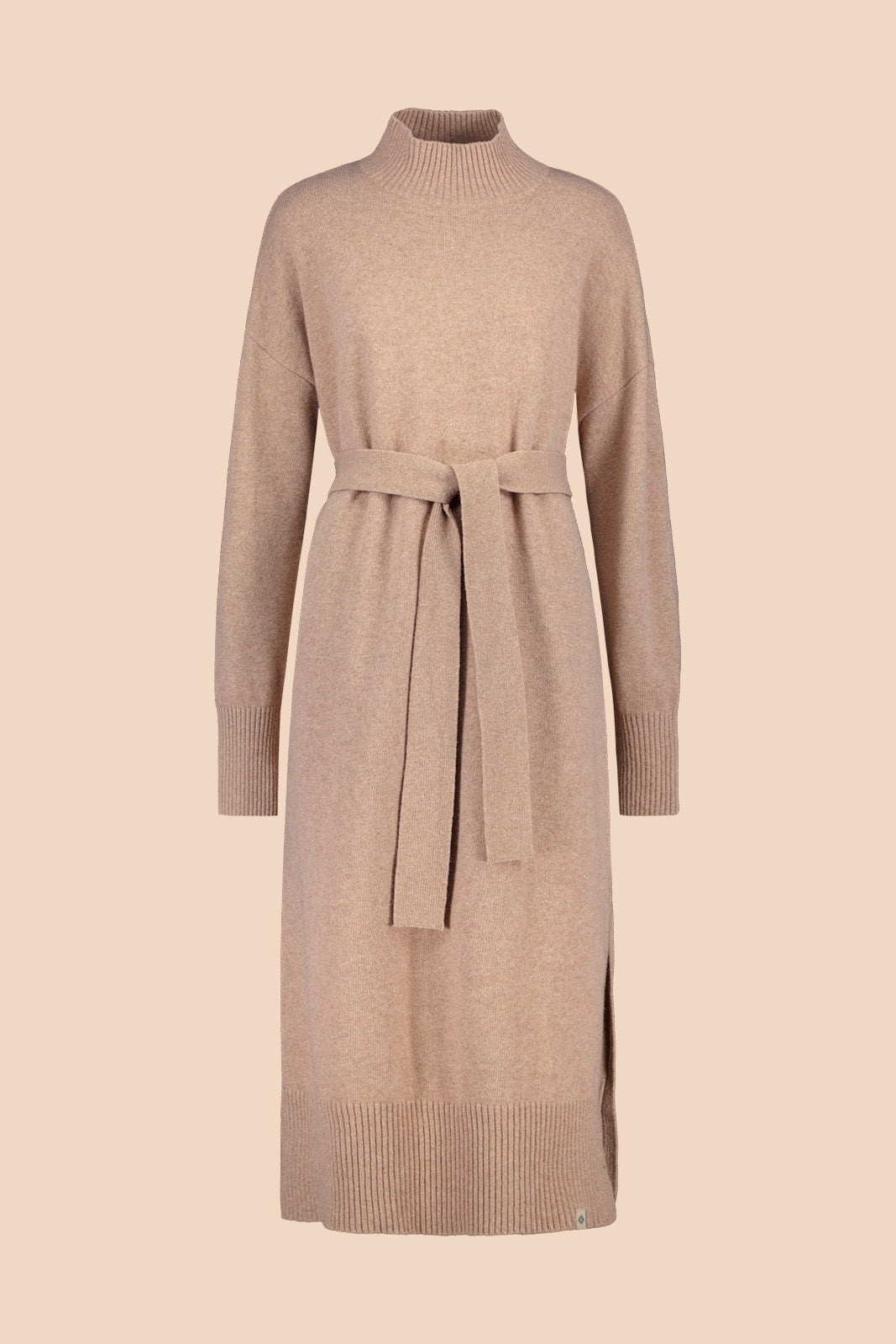Wool Midi Mekko, Taupe