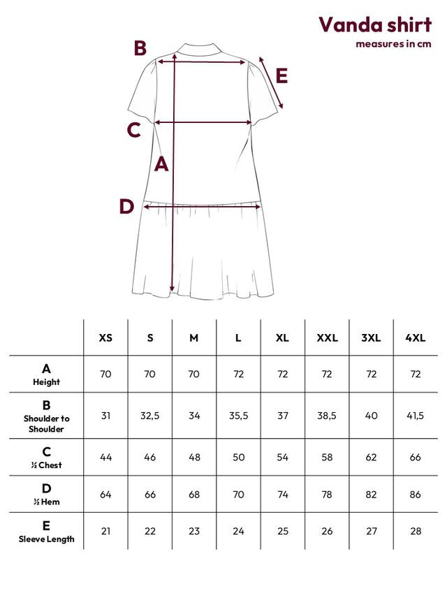Vanda Peplum paita, Almond Chess