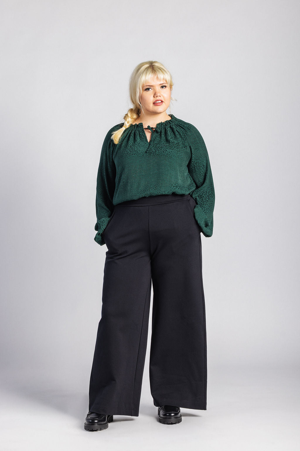 Paloma Blouse, Emerald Leo